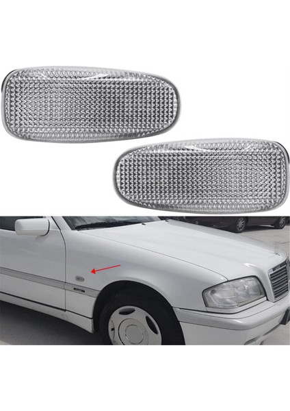 A2108200921 Araba Yan Işaretçisi Işık Muhafaza Kabuğu Mercedes-Benz W210 W124 W202 W638 W414 Dönüş Sinyal Lambaları Kapağı (Yurt Dışından) fiyatları