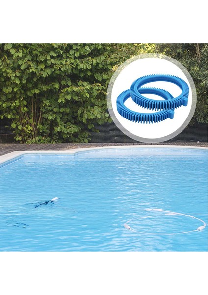 2pcs/set 896584000-143 Süper Kamarlı Mavi Ön Lastik Kiti 2x 4x Basınçlı Tekerlekler Havuz Temizleyicisi Için Phoenix Için (Yurt Dışından) fiyatları