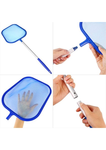 6 Parçalı Yüzme Havuzu Skimmer Net Teleskopik Direk Skimmer Net Yüzme Havuzu Temizleyici Malzemeleri Ev Kullanımı (Yurt Dışından) modelleri