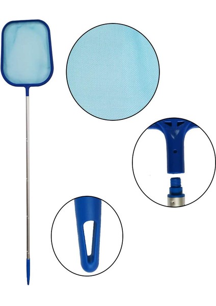 6 Parçalı Yüzme Havuzu Skimmer Net Teleskopik Direk Skimmer Net Yüzme Havuzu Temizleyici Malzemeleri Ev Kullanımı (Yurt Dışından) indirimleri