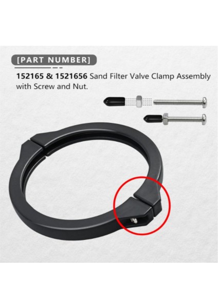 152165 1521656 Tagelus Cristal-Flo Yüzme Havuzu Kum Filtreleri Valf Kelepçesi Için Kum Filtre Valfi Kelepçesi Montajı (Yurt Dışından) modelleri