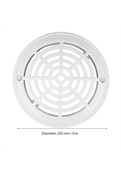 4pcs 8 Inç Havuz Ana Drenaj Kapağı Üst Izgara Alt Montaj Plakaları Beyaz Yedek Havuz Drenaj Kapağı (Yurt Dışından) indirimleri