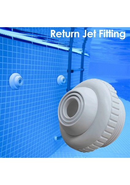 6x Yüzme Havuzu Geri Dönüş Jet Takma Masaj Nozumu Giriş Bahyesi Küvet Nozul Ayarlanabilir Jet Göz Topu Havuzu Aracı (Yurt Dışından) fırsatları