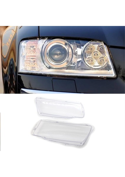 Audi A8 D3 2005-2010 Için Ön Far Lens Kapağı Şeffaf Abajur Far Kapağı Kabuğu 4E0941003BE 4E0941003BF (Yurt Dışından) fiyatları