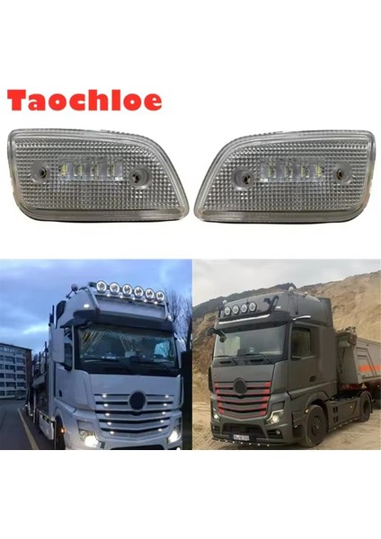 1paır 24V LED Sunvısor Lamp Benz Actros Mp4 Mp4 Mp5 Antos LED Sunvisor Lambası A9608203456 Beyaz (Yurt Dışından) modelleri