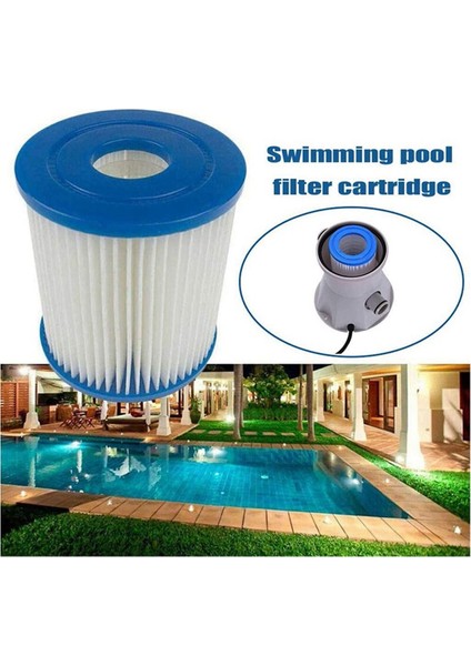 6pcs Havuz Filtre Kartuşları Tip H Yedek Yüzme Havuzu Filtresi Havuz Filtresi Pompası Temizleyici (Yurt Dışından) fırsatları