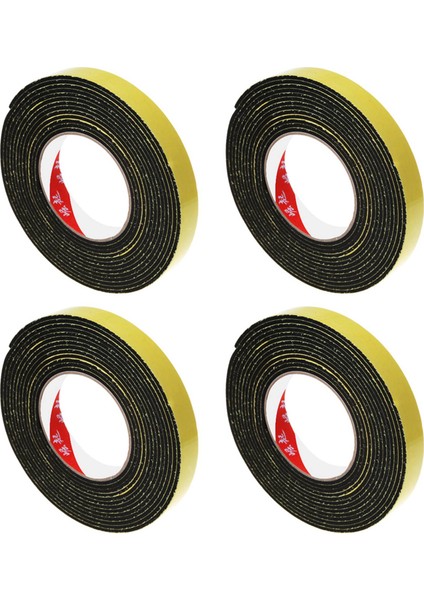 4pcs 5m Siyah Tek Taraflı Kendi Kendine Yapışkan Köpük Bant Kapalı Hücre 20MM Genişliğinde x 3mm Kalınlığında (Yurt Dışından)