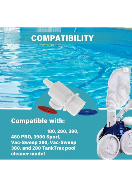 9-100-9001 Polaris Havuz Temizleyici Parçaları Için Uyumludur, Havuz Temizleyici Evrensel Duvar Takma Konektör Montajı 9-100-9001 (Yurt Dışından) modelleri