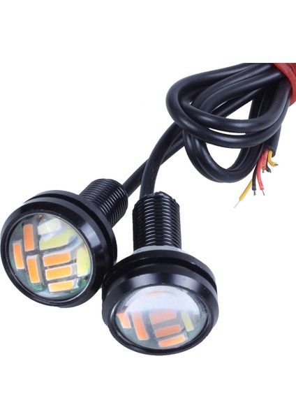 20 Pcs 12V 23MM Çift Renk Geçiş 4014 12 LED Drl Eagle Göz Gündüz Işığı (Yurt Dışından) indirimleri