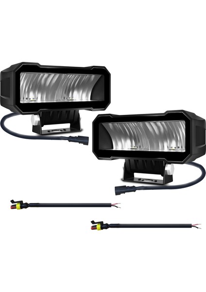 5 Inç LED Pods Işık Farlar LED Sürüş Spot Işık Sis Işığı Off-Road Atv Utv Kamyon Teknesi 80W 8000LM Iş Işığı (Yurt Dışından)