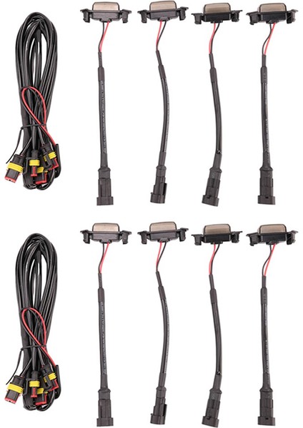 2016-2021 Için 8x Toyota Tacoma Trd Pro / 2019-2021 Rav4 LED Front Grille Füme Amber Işık Gündüz Koşu Lambası (Yurt Dışından)