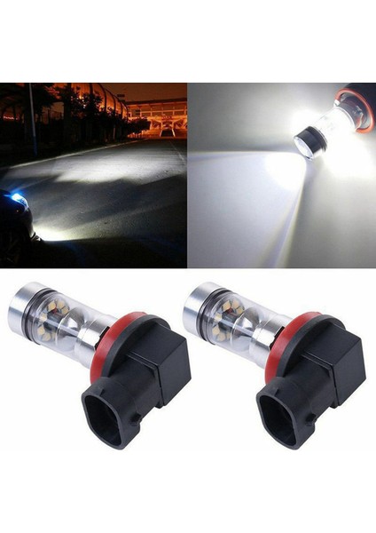 4x H8 H11 H16 6000K Beyaz 100W Yüksek Güçlü LED Sis Fark Sürüş Ampulü Drl (Yurt Dışından) modelleri