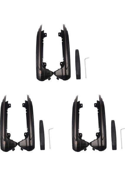 6x Araç LED Dinamik Dönüş Sinyali Işık Dikiz Yan Ayna Işık Göstergesi Audi A6 Rs6 4g C7 7.5 2012-2018 (Yurt Dışından)