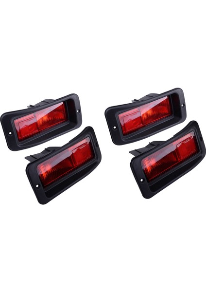 4 x Arka Tampon Reflektör Işık Kuyruk Işığı Mitsubishi Pajero Montero Pajero Sport 1999-2008 (Yurt Dışından)