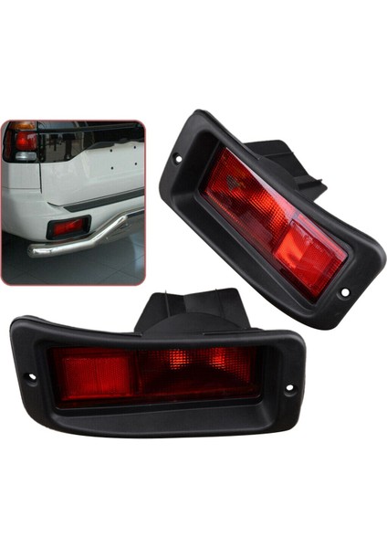4 x Arka Tampon Reflektör Işık Kuyruk Işığı Mitsubishi Pajero Montero Pajero Sport 1999-2008 (Yurt Dışından) fiyatları