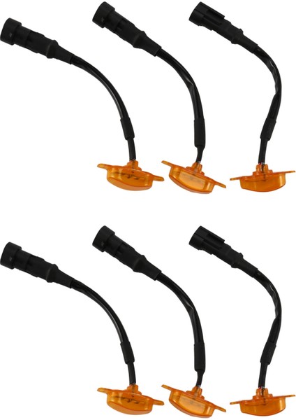 6pcs LED Izgara Koşu Lambaları, Ön Tampon Kaput Izgara 2004-2014 ve 2014-UP Ford F150/F250 Raptor Için (Yurt Dışından)