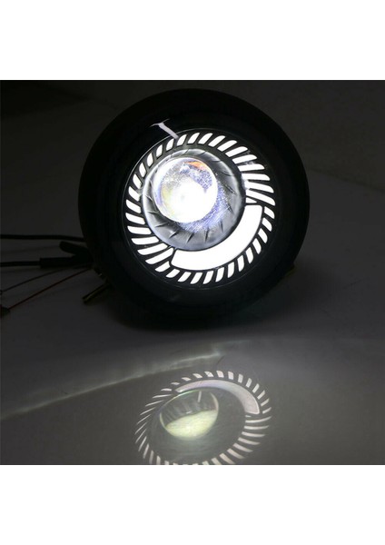 2x Motorcycle Cafe Racer Bobber 6.5 Inç LED Far Spiral Beyaz Yan Montaj Braketi (Yurt Dışından) fiyatları