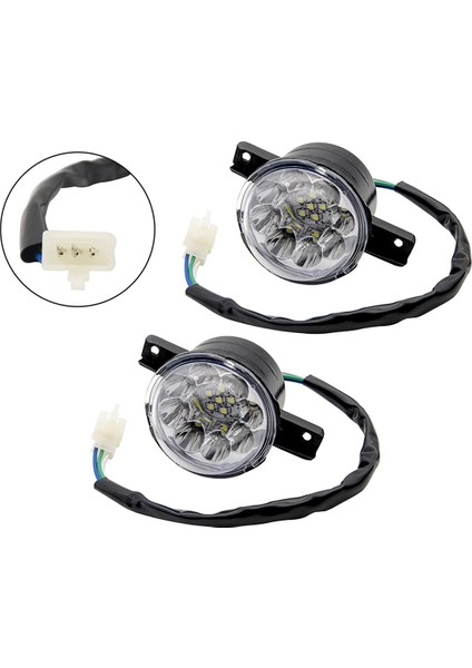 4pcs 12V LED Atv Ön Far 125CC 150CC 250CC 300CC 300CC Farlar Çin Taotao Jcl Baja Yamoto Kazuma Roketa (Yurt Dışından) fiyatları