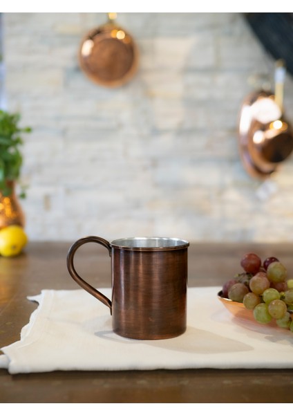 Bakır Kupa Bardak Düz Model Oksit Renk 500 ml fiyatları