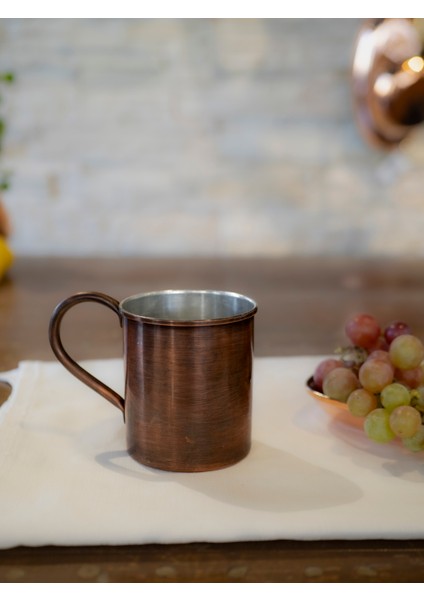 Bakır Kupa Bardak Düz Model Oksit Renk 500 ml indirimleri