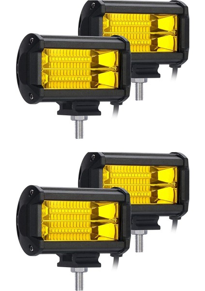4x 5 Inç 72W LED Iş Lambaları Su Geçirmez Yol Kapsül Sis Işıkları Kamyonlar Için Sarı Lambalar (Yurt Dışından) indirimleri