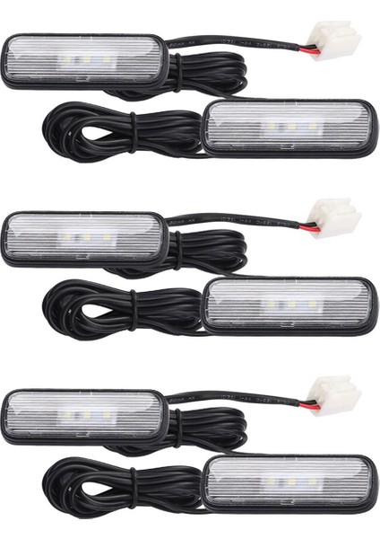 6pcs Araba Işığı LED Iç Atmosfer Işık Dekorasyon Lambası Ortam Ayak Işığı Honda Civic 10. 2018-2020 Kırmızı (Yurt Dışından)