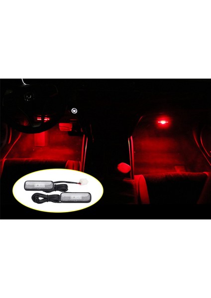 6pcs Araba Işığı LED Iç Atmosfer Işık Dekorasyon Lambası Ortam Ayak Işığı Honda Civic 10. 2018-2020 Kırmızı (Yurt Dışından) modelleri