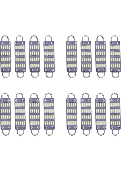 16X Ampul 44MM Parlak Beyaz Festoon LED Ampul, 20 Smd Rijit Döngü 1.73 Inç Iç Kubbe Haritası LED Işıkları 561 562 567 564 (Yurt Dışından)