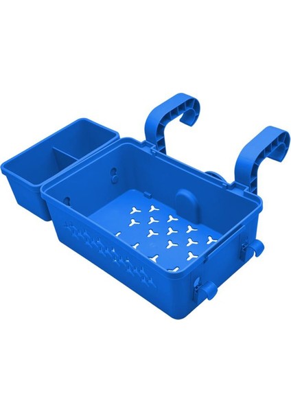 Taşınabilir Havuz Kenarındaki Depolama Sepeti Tepsisi, Fincan Tutucu Yerden Üstü Havuz Aksesuarları Havuz Kenarındaki Depolama Mavi (Yurt Dışından)