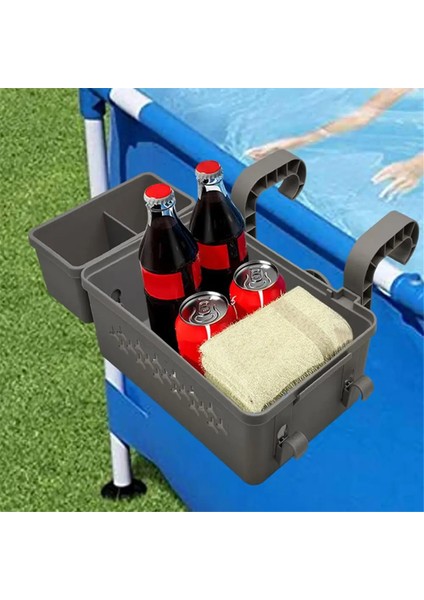 Taşınabilir Havuz Kenarındaki Depolama Sepeti Tepsisi, Fincan Tutucu Yerden Üstü Havuz Aksesuarları Havuz Kenarındaki Depolama Mavi (Yurt Dışından) fırsatları