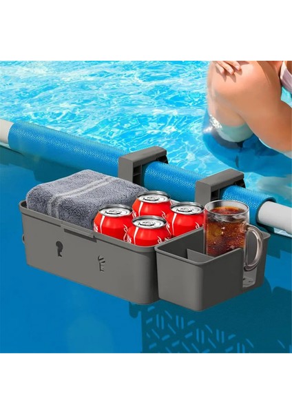 Taşınabilir Havuz Kenarındaki Depolama Sepeti Tepsisi, Fincan Tutucu Yerden Üstü Havuz Aksesuarları Havuz Kenarındaki Depolama Mavi (Yurt Dışından) indirimleri