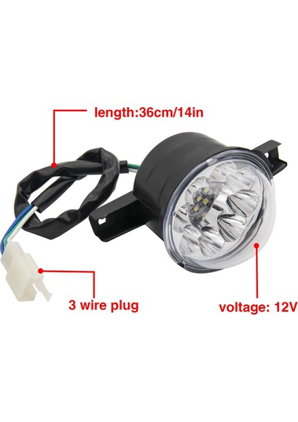 4pcs 12V LED Atv Ön Far 125CC 150CC 250CC 300CC 300CC Farlar Çin Taotao Jcl Baja Yamoto Kazuma Roketa (Yurt Dışından) indirimleri