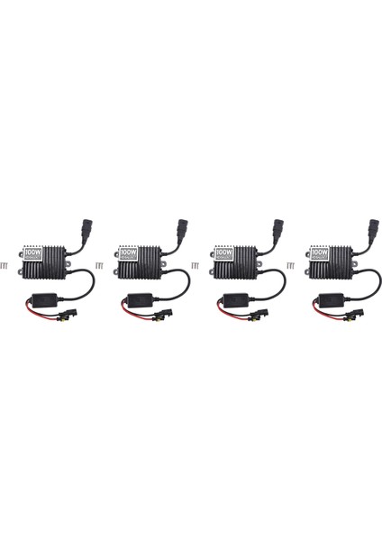 4x 12V Slim 100W Hıd Balast Yedek Xenon Işık Balast Hızlı Başlangıç ​​ultra Sözleşmesi (Yurt Dışından)