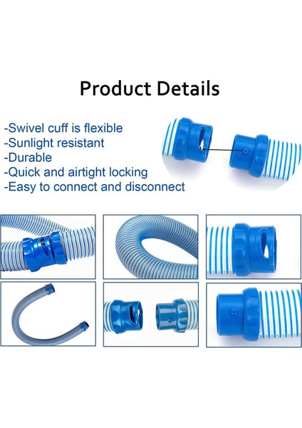Havuz Temizleme Vakum Hortum Temizleyici, Hızlı Twist Kilit Hortumu Yedek Parçalar, Büküm Kilit Hortumu Yedek Parçalar 3 Pcs (Yurt Dışından) modelleri