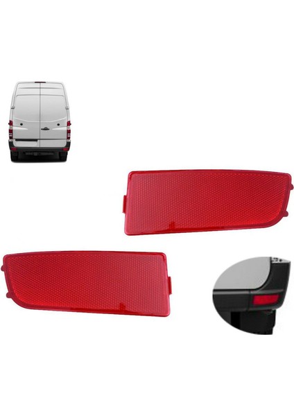Mercedes Için 4x Benz Dodge Sprinter W906 2006-2016 Arka Tampon Reflektör Işığı (Yurt Dışından) indirimleri