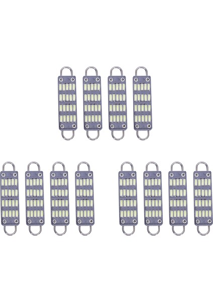 Ampul 44MM Parlak Beyaz Festoon LED Ampul, 20 Smd Rijit Döngü 1.73 Inç Iç Kubbe Haritası LED Işıkları 561 562 567, 12 Paket (Yurt Dışından)