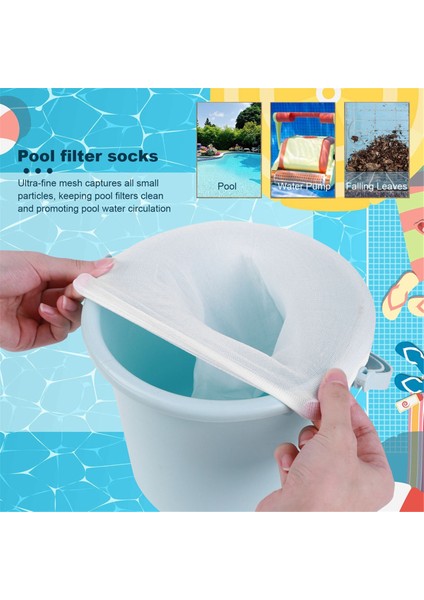 Yüzme Havuzu Skimmer, Elastik Naylon Net, Temiz Yüzme Havuzu Skimmer Filtre Çorap Torbası, Filtre Net Filtre Çantası (Yurt Dışından) fırsatları