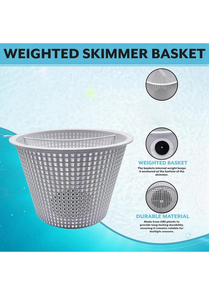 SP1070 Için 2pc 8 Inç Ağırlıklı Sepiye Sepet, Havuz Bakımı Için Ağır Hizmet Tipi Sıyırıcı Sepet, Ağırlık ve Sap Dahil (Yurt Dışından) fiyatları