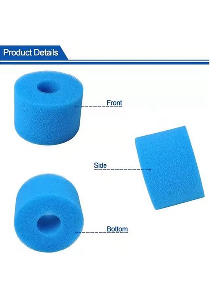 6pieces Havuz Filtre Köpük Sünger Kartuşu Değiştirme Tip V1 Aksesuarları Için Uzun Kalıcı Yıkanabilir (Yurt Dışından) modelleri