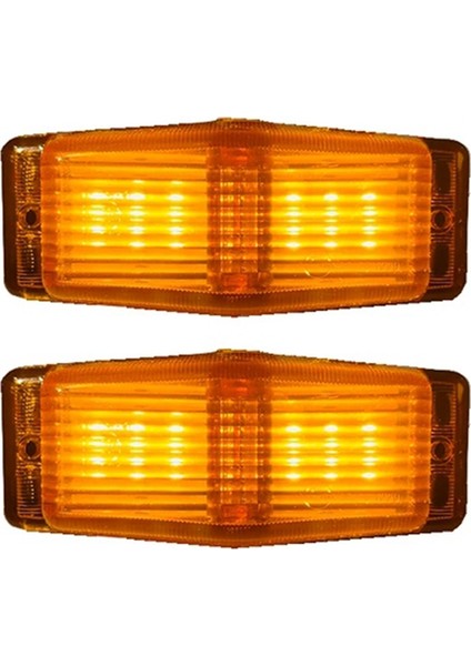 2pcs LED Işaretleyici Işıkları Ön Çift Brülör Göstergesi Lamba Için Scania Volvo Adam Benz Kamyon Kamyonu Ön Izgara Işık (Yurt Dışından)