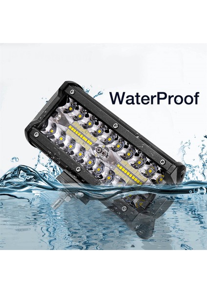 3x 7 Inç 120W Combo LED Işık Çubukları Iş Için Spot Taşkın Işın Offroad Boat Araba Traktör Kamyonu 4x4 Suv Atv 12V 24V (Yurt Dışından) indirimleri