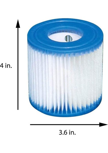 3pcs Havuz Filtre Kartuşları Tip H Yedek Yüzme Havuzu Filtresi Havuz Filtre Pompası Temizleyici (Yurt Dışından) modelleri