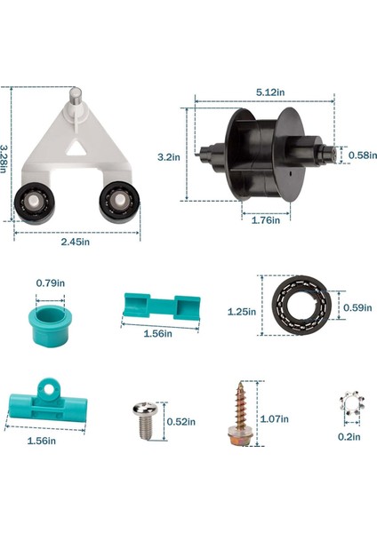 AXV621DAT Evrensel Havuz Vac A-Frame/türbin Kiti Hayward Otomatik Havuz Temizleyicileri, AXV036BP AXV601CAT Için (Yurt Dışından) fiyatları