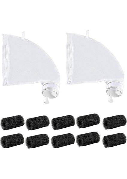 Polaris Için Havuz Temizleyici Kiti 280 480, 2pcs Fermuar Kapanma ile Tüm Amaçlı Çanta ve 10 Adet Yıkıcılar (Yurt Dışından)