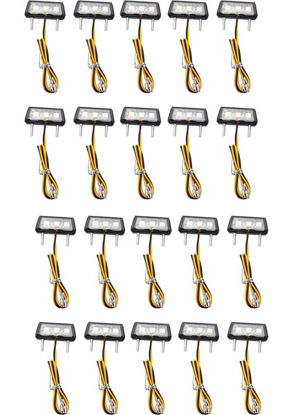 Honda Kawasaki Yamaha Için 20X Motosiklet Dekoratif LED Arka Lamba Plakası Işığı (Yurt Dışından)