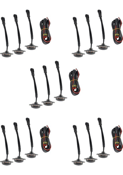 Ford F-150 Raptor Için 15X Füme Lens Amber LED Ön Izgara Lambaları Lambalar (Yurt Dışından)