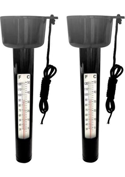 2 Dış Bahçe Göleti Yüzen Su Termometreleri 0-50 ℃ (Yurt Dışından)