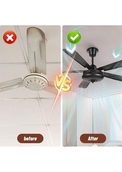 10 Adet Tavan Fan Filtreleri, Tavan Fanı Bıçakları Için Etkinleştirilmiş Hindistan Cevizi Karbon Filtresi Filtreleri Kokuları Ortadan Kaldırır, Toz Oval (Yurt Dışından) indirimleri