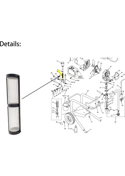 246385 246384 287032 Filtre 390 395 490 495 495 595 Püskürtücü 3 Çeşit Saman Filtresi Sprey Pompası Iç Çekirdek Filtre (Yurt Dışından) fiyatları