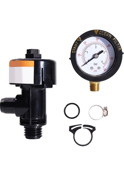 98209800 Yüksek Akış Manuel Tahliyesi Vanası/hava Tahliyesi Manuel Valf Montajı Havuz ve Spa Filtresi Için Basınç Göstergesi (Yurt Dışından) modelleri